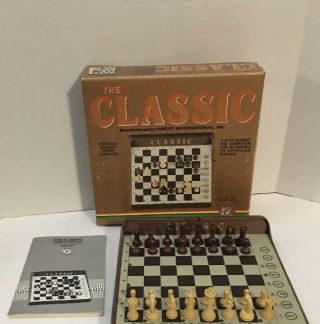 The Classic Fidelity International Electronic Chess Set Model Cc8 Complete