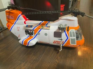 2004 Tonka Hasbro Coast Guard Search & Rescue Chinook Helicopter Ch - 46 Lights