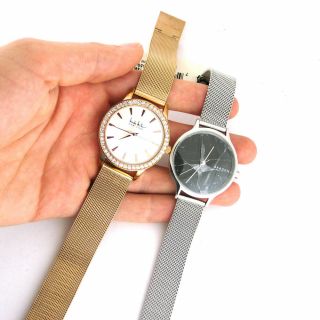 2pc Nicole Miller Ny50255003 Skagen Anita Skw2673 Ss Not As - Is