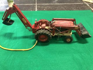 Vintage Ford 4000 Hd Industrial Tractor Backhoe Toy Battery Op Remote Control