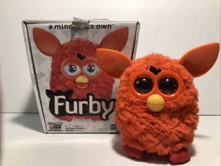 Furby Phoenix Orange Red 2012 Hasbro Interactive Electronic Pet Toy W/ Box