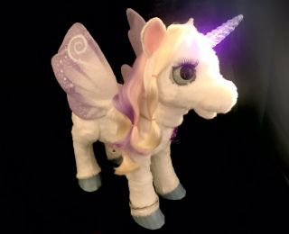 Furreal Friends Starlily My Magical Unicorn Plush Interactive Pet Light Up Horn