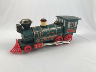 Vintage Collectible WESTERN Locomotive Tin Train Modern Toys Japan Rare type 2