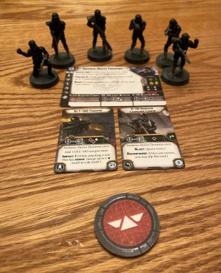 Star Wars Legion Death Troopers Full Painted Unit With Token And Cards