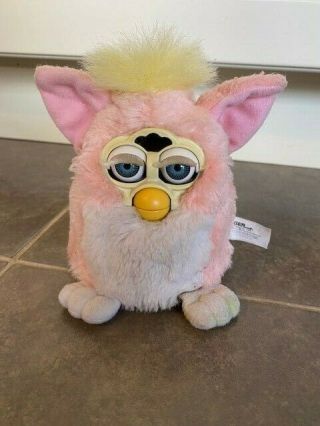 1999 Tiger Electronics Furby Baby Furby Pink And White