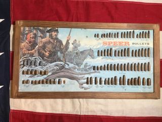 Speer Bullet Board Lewis And Clark Edition