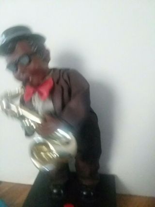 The Jazzman Dancing Swinging Musical Horn Black Jazz Saxophone