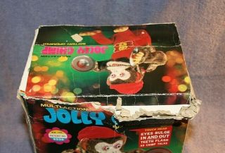 VINTAGE JOLLY CHIMP MULTI - ACTION,  BATTERY OPERATED 2