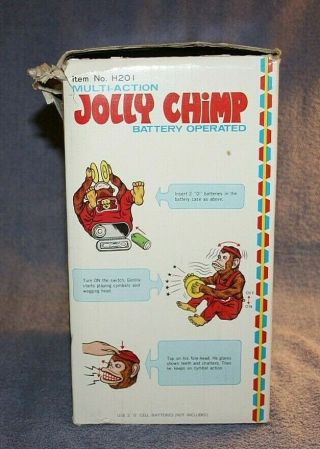 VINTAGE JOLLY CHIMP MULTI - ACTION,  BATTERY OPERATED 3
