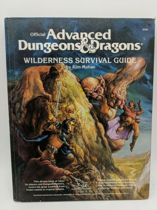 Tsr Official Advanced Dungeons & Dragons 1st Ed Wilderness Survival Guide.  Mohan