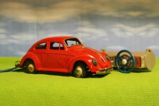 Vintage Bandai - Tinplate Volkswagen Beetle Bug - Made In Japan Beauty Rc