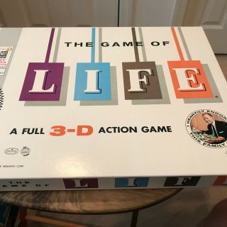 Vintage 1960 The Game Of Life 4000 Milton Bradley Complete