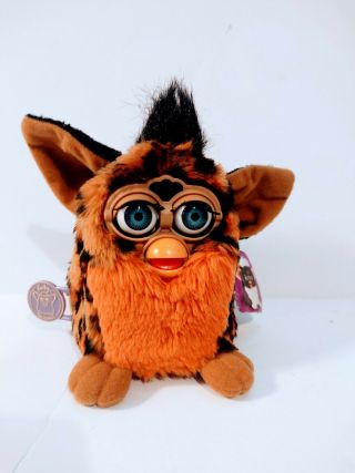 Tiger Electronics Interactive Furby 1999 Leopard Print With Tags/works