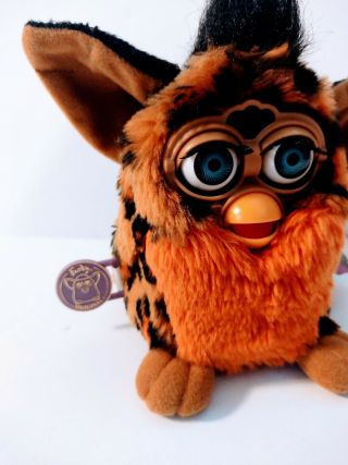 Tiger Electronics Interactive FURBY 1999 Leopard Print With Tags/Works 3