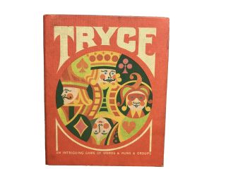 Vintage Tryce Card Game Of Words Runs & Groups 3m Company 1970 (missing Red Peg)