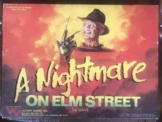 ‘87 A Nightmare On Elm Street Board Game Victory Games Complete Halloween Fun