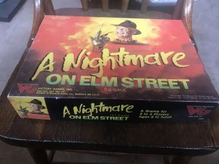 ‘87 A Nightmare On Elm Street Board Game Victory Games COMPLETE Halloween Fun 2