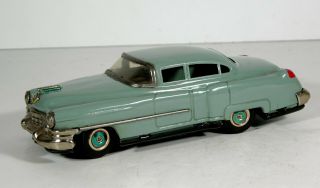 1950 Japanese Tin Litho Battery Operated Cadillac Toy Car / Auto By Nomura Toys