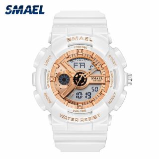 Smael Sport Watch For Men Analog Quartz Watches Fashion Led Digital Wristwatch