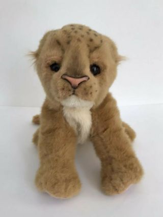 Fur Real Friends Wild Lion Cub Plush Cat Brown Toy Sound Motion Hasbro 2006
