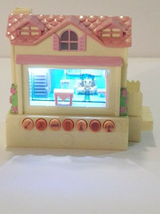 Vintage Mattel Pixel Chix Pink House Yellow Great Shape