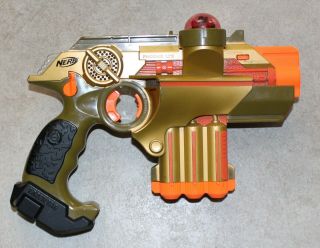 Hasbro Nerf Phoenix Ltx Laser Tag Gun Blaster Pistol Gold Collectible Toy
