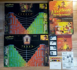 Complete 1987 A Nightmare On Elm Street Game Victory Games Vintage Halloween Fun