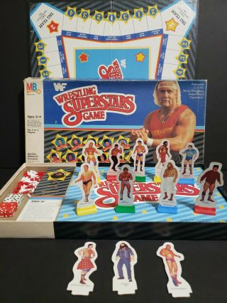 Vintage 1985 Wf Wrestling Superstars Board Game Wwf Hulk Hogan