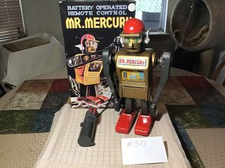 For Brian - Vintage Tin Marx Battery Operated Mr Mercury Robot 1960s Japan -