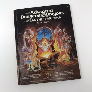 Ad&d Advanced Dungeons & Dragons Unearthed Arcana 2017 - Tsr Gary Gygax