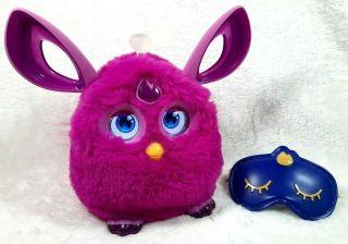 Furby Connect Interactive Pink / Purple Plush Animal And With Mask
