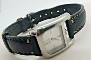 As - Is Estate Vintage Coach Swiss Made Quartz Watch W/leather Band