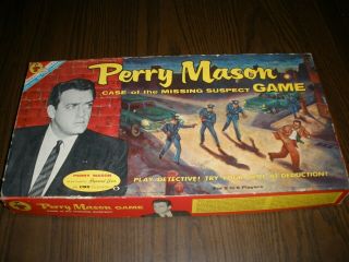Perry Mason Case Of The Missing Suspect Board Game Complete Transogram 1959