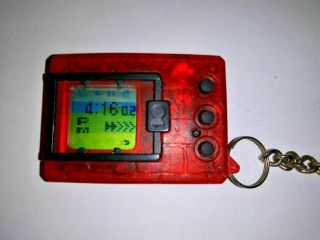 Digimon Digital Monster Digimon 1997 Translucent Clear Red