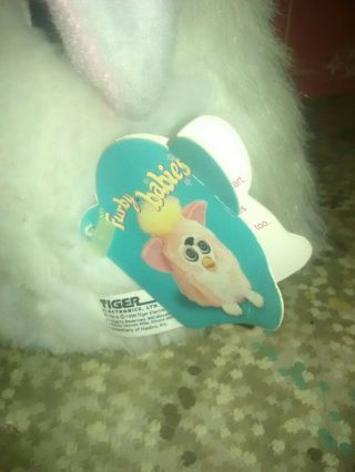 1999 Furby Babies White & Pink Model 70 - 940 With Tags 2