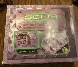Dwarven Forge Sci - Fi Starter Set Sf 001 Hand Painted Miniature Game Environment.