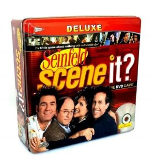 Scene It? Seinfeld Deluxe Dvd Game In Tin Case The Trivia Game About Nothing