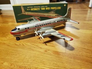 Line Mar Tin Battery Op Dc - 7 - C American Airlines Airplane Not