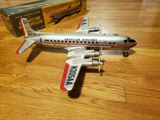 Line Mar Tin Battery Op DC - 7 - C AMERICAN AIRLINES AIRPLANE NOT 2