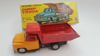 Tin Toy Sss Friction Dump Truck Box - Japan -