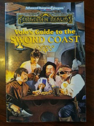 Ad&d: Forgotten Realms/ Volo’s Guide To Sword Coast/ Tsr 9460 - Cond