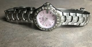 Fossil Blue Women Ladies Pink Stainless Steel Watch Case Am3754 Batteries Bn
