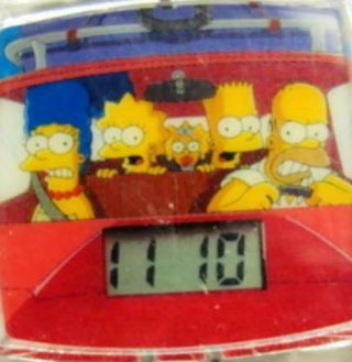 Watch Bart Simpson Family Talking 2002 Burger King Digital Black Battery Run
