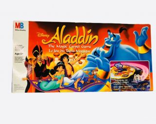 Disney Vintage Aladdin The Magic Carpet Board Game Complete Milton Bradley