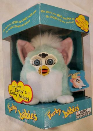 Furby Babies Model Green & White 70 - 940 1999