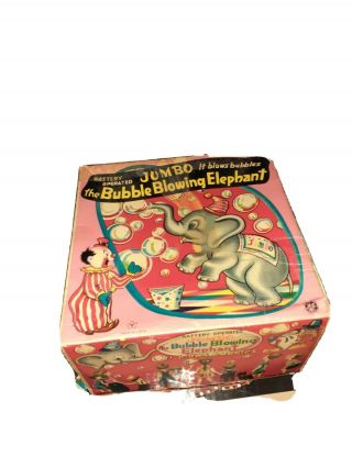 Vintage Pink Elephant.  Jumbo The Bubble Blowing Elephant Not