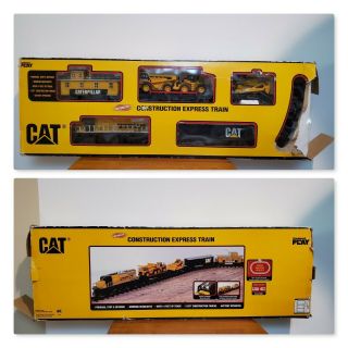 Cat Construction Express Train Set Battery Operated Motorized Toy State 55850