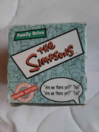 The Simpsons Family Drive Are We There Yet Burger King Wrist Watch Runs