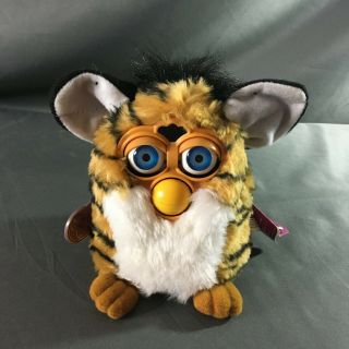 Vintage 1999 Tiger Electronics Furby Tiger Stripes With Tag