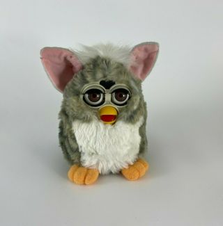 Furby Gray White Interactive Toy 70 - 800 Tiger Electronics 1998